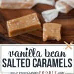 homemade salted caramels.