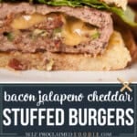 stuffed bacon jalapeno cheeseburger recipe.