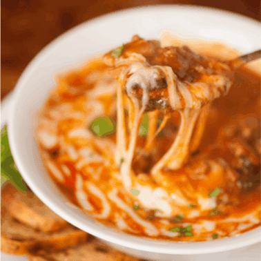 slow cooker lasagna soup recipe.