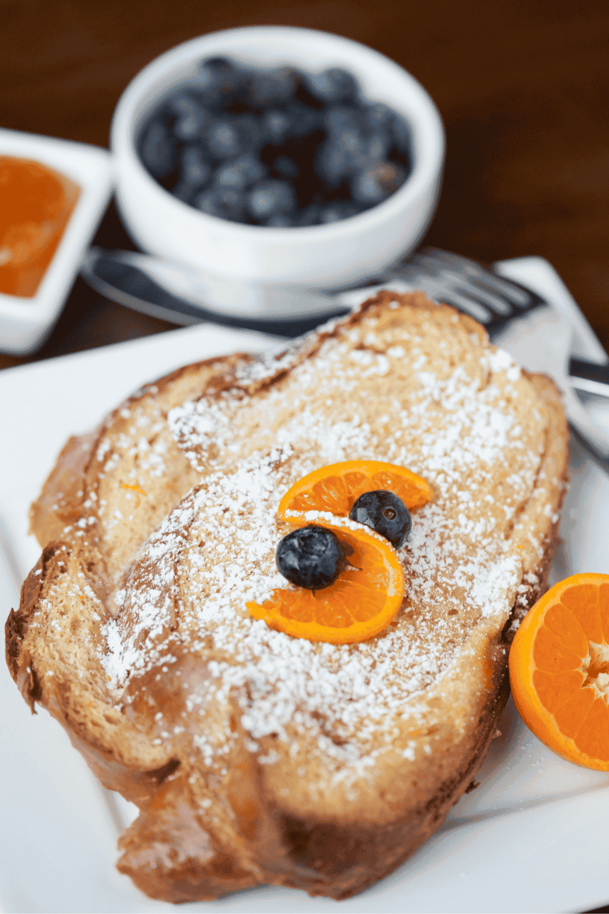 baked French toast with challah bread.