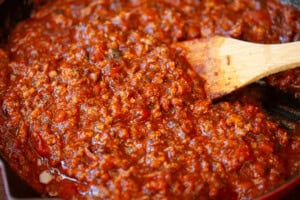 homemade meat sauce