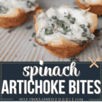 spinach artichoke bites.