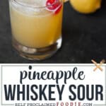 pineapple whiskey sour recipe.