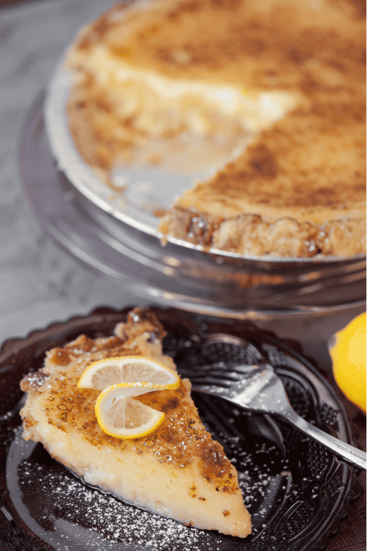 lemon custard pie.