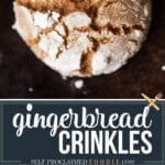 Gingerbread crinkle cookie recipe.