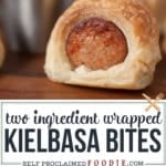 kielbasa wrapped in puff pastry.