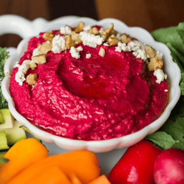 roasted garlic beet hummus recipe.