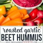 roasted garlic beet hummus recipe.