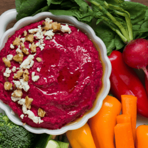 roasted garlic beet hummus recipe.