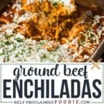 easy ground beef enchilada recipe.