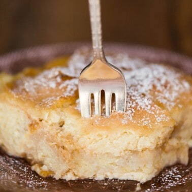 fruit jam bread pudding.