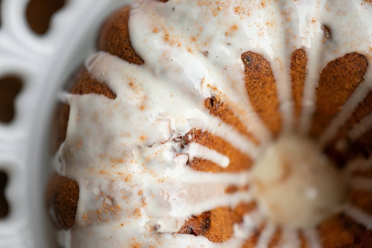 glazed apple pecan bundt cake.