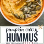 pumpkin curry hummus recipe.