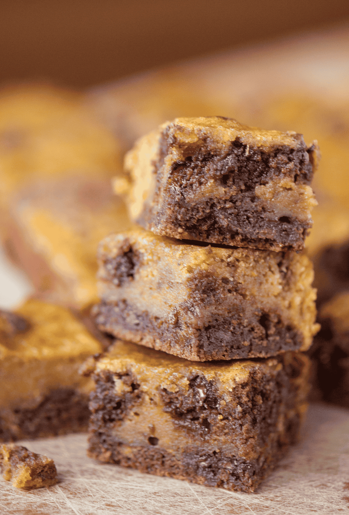 pumpkin swirl brownies.