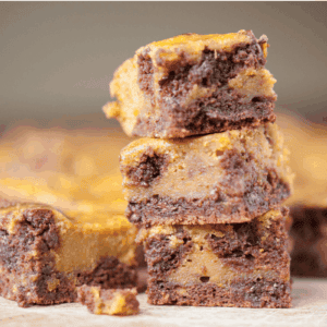 pumpkin swirl brownies.