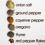 recipe for homemade Cajun seasoning.
