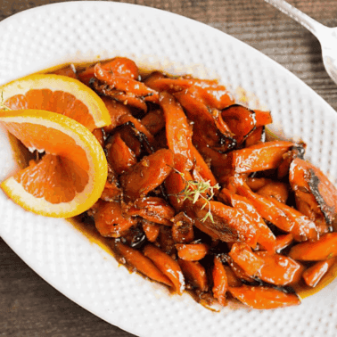 maple roasted carrots.