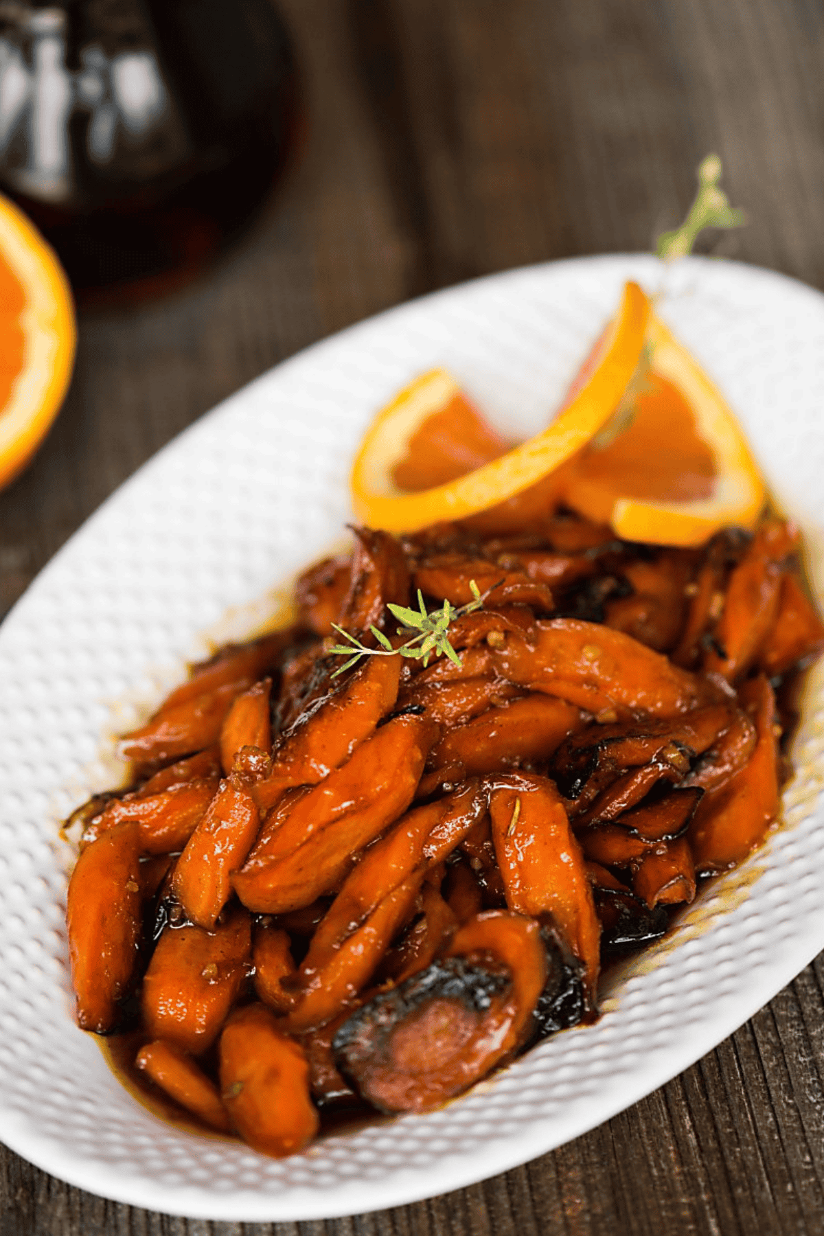 maple roasted carrots.