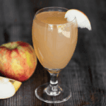 spiced apple prosecco cocktail.
