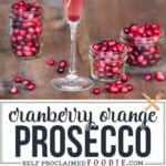 cranberry orange prosecco cocktail recipe.