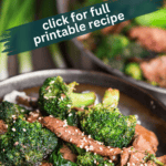Take-out style beef and broccoli recipe.