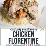 mushroom chicken Florentine recipe.