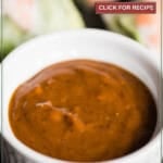 homemade peanut sauce.