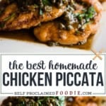 homemade chicken piccata recipe.