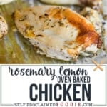 oven baked rosemary chicken recipe.