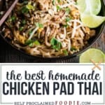 chicken pad thai recipe.