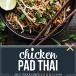 chicken pad thai recipe.