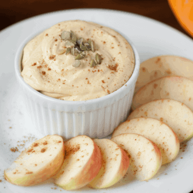 cream cheese pumpkin fruit dip.