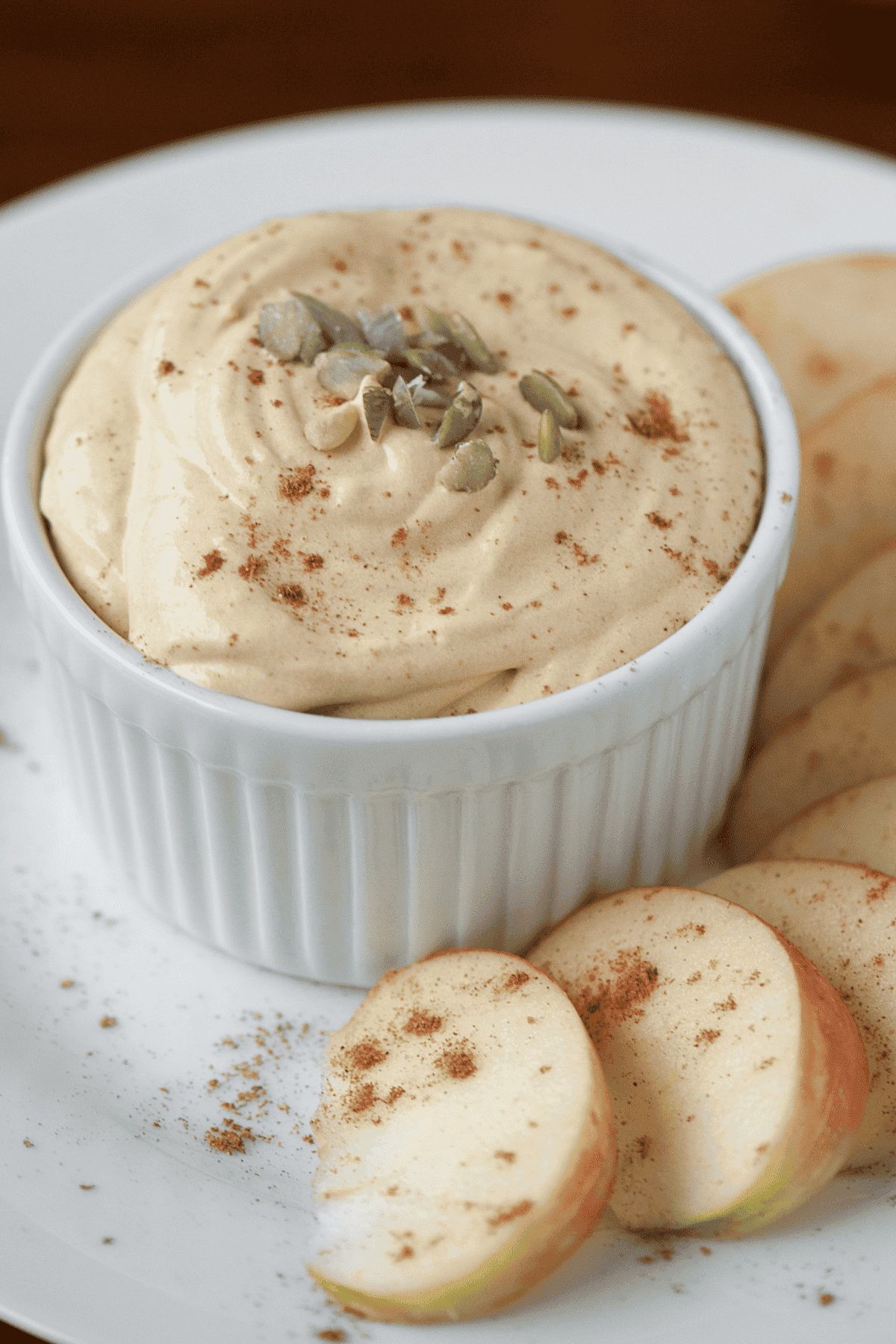 cream cheese pumpkin fruit dip.