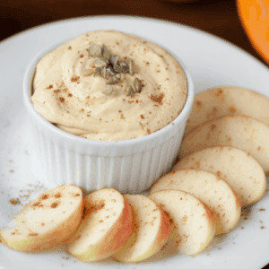cream cheese pumpkin fruit dip.