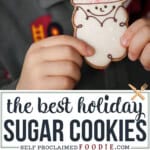 christmas cut out sugar cookies.