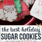christmas cut out sugar cookies.