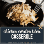 chicken cordon bleu casserole.