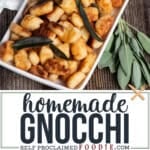 homemade gnocchi.
