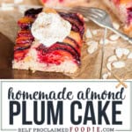 plum almond cake.