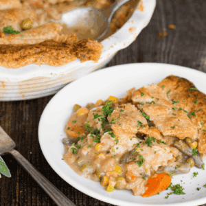 homemade turkey pot pie.