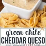 Green Chile Cheddar Queso recipe.