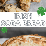 recipe for homemade Irish soda bread with buttermilk and currants.