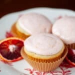 frosted orange cupcakes.