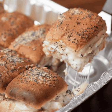 warm turkey sliders.