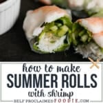 shrimp summer rolls.