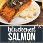 blackened salmon recipe with homemade Cajun seasoning.