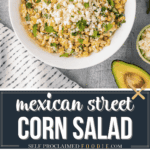 Mexican street corn salad recipe.