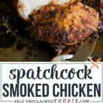 smoked spatchcock chicken recipe.