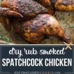 smoked spatchcock chicken recipe.