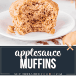 homemade applesauce muffin recipe.